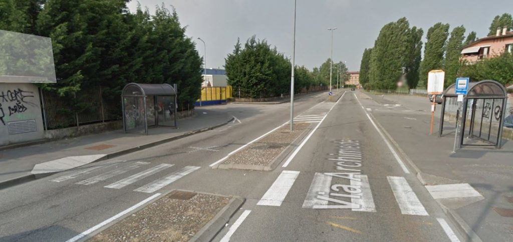 attraversamento pedonale via archimede
