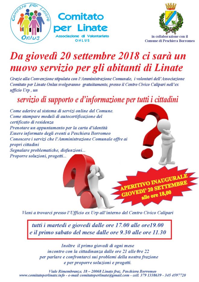 Foto Inaugurazione Info Point presso Centro Civico Calipari 20-9-2018