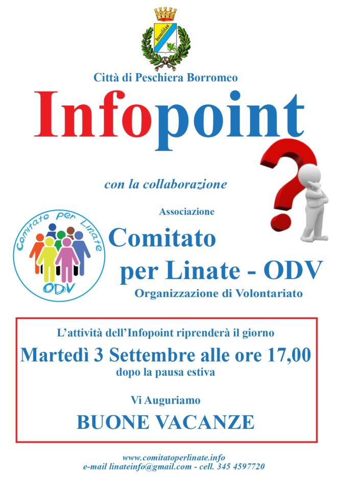 Firmata la Convenzione per la gestione dell’Infopoint