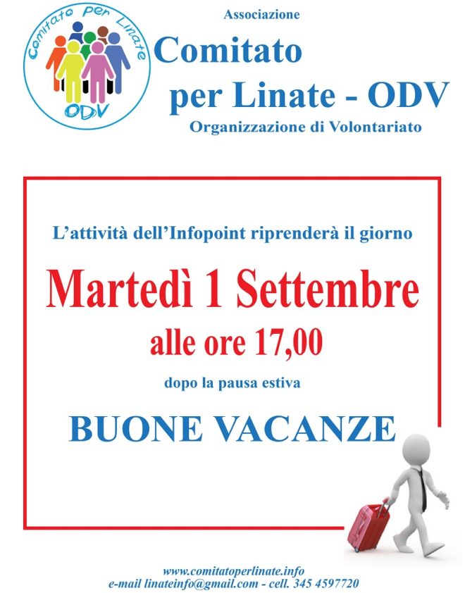 Firmata  la Convenzione per gestione dell’Infopoint sino al 30 Giugno 2021