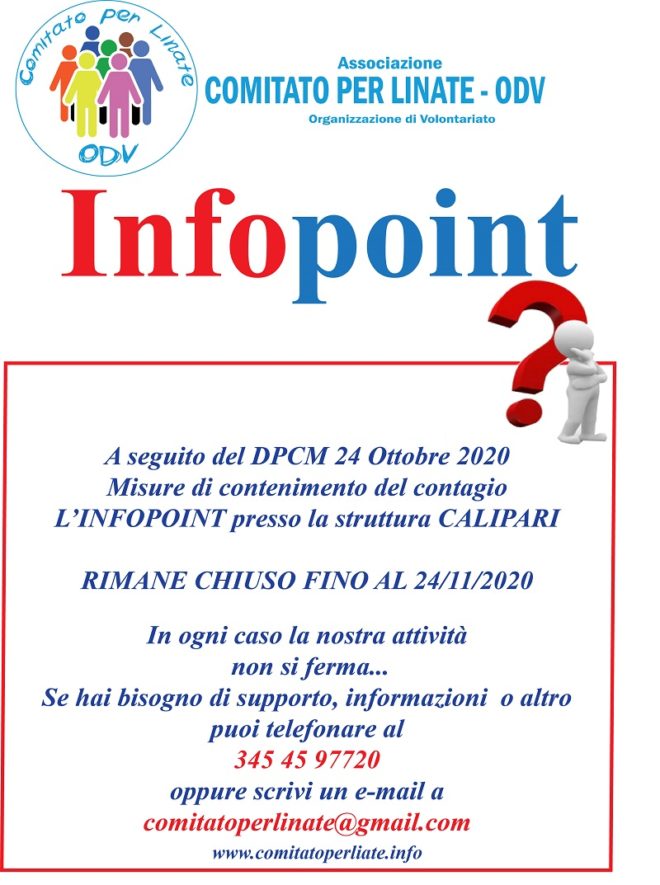 SOSPENSIONE ATTIVITA’ PRESSO STRUTTURA CALIPARI – DPCM 24 OTTOBRE 2020 MISURE DI CONTENIMENTO DEL CONTAGIO