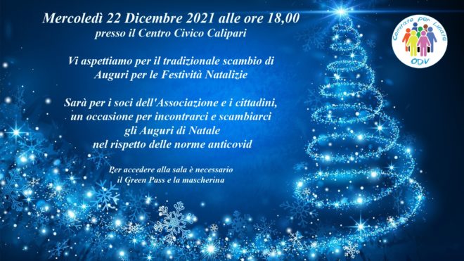L’Associazione Comitato per Linate ODV, Augura a tutti Voi un Sereno Natale e un Felice Anno Nuovo