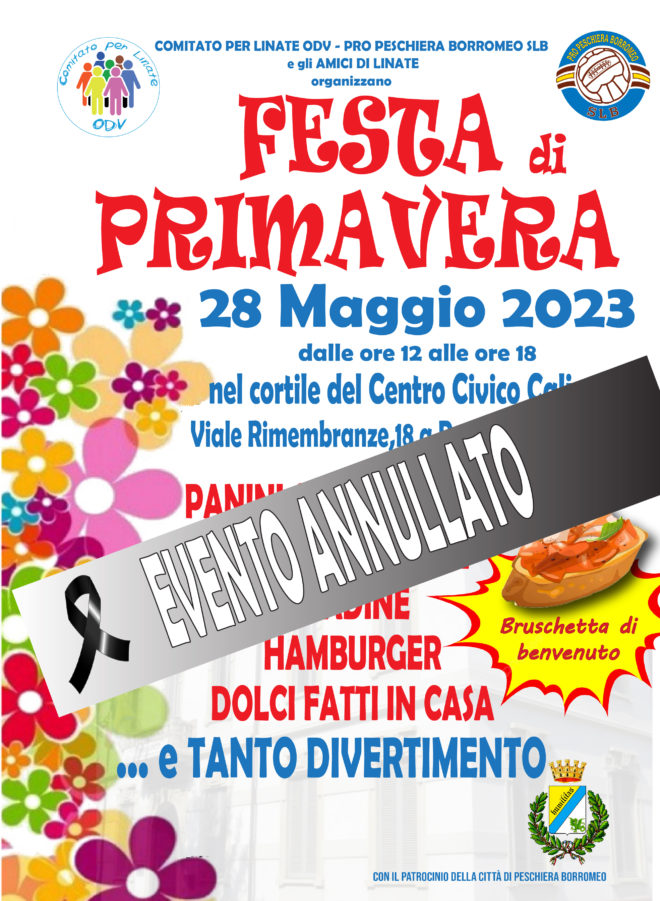 Annullato evento Festa di Primavera