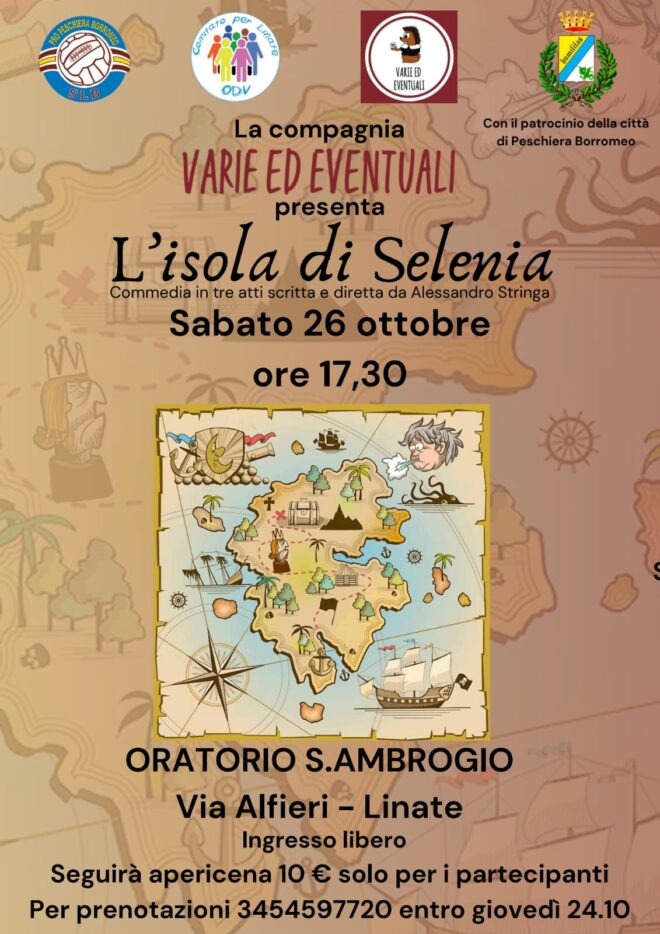 Commedia teatrale “L’isola di Selenia” – 26 ottobre 2024