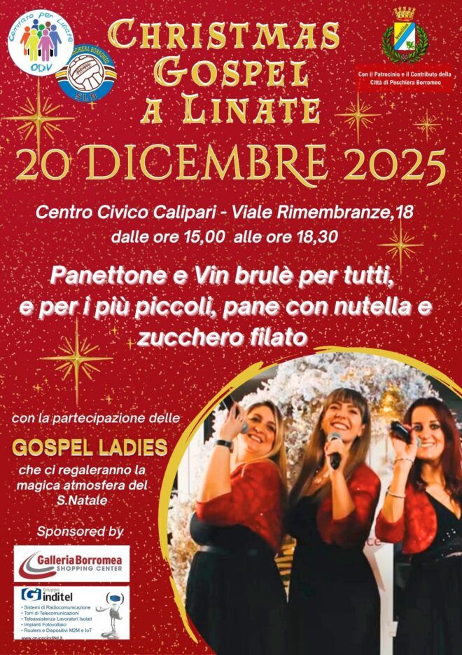 CHRISTMAS GOSPEL A LINATE – 20 DICEMBRE 2025