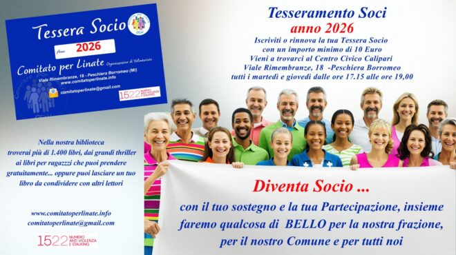 AL VIA IL TESSERAMENTO SOCI anno 2026